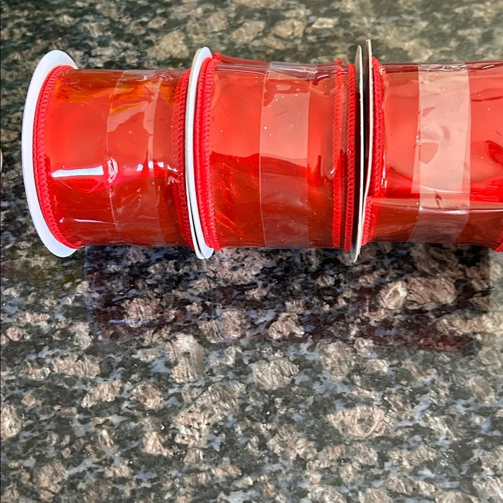 CELEBRATE IT JELLY WIRED RIBBON 2.5x20FT LOT OF 3 NWT